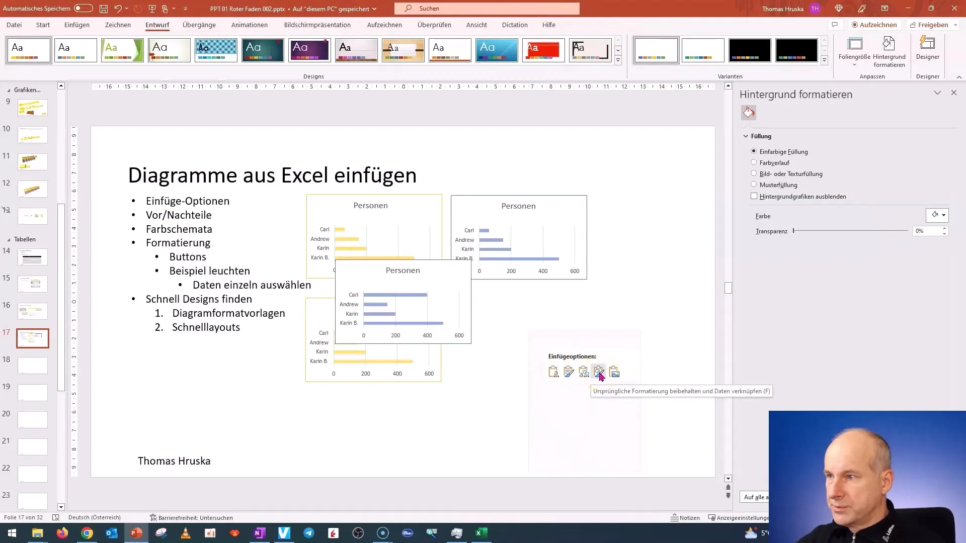 Inserire diagrammi in PowerPoint in modo efficiente e utilizzare schemi di colori ottimali