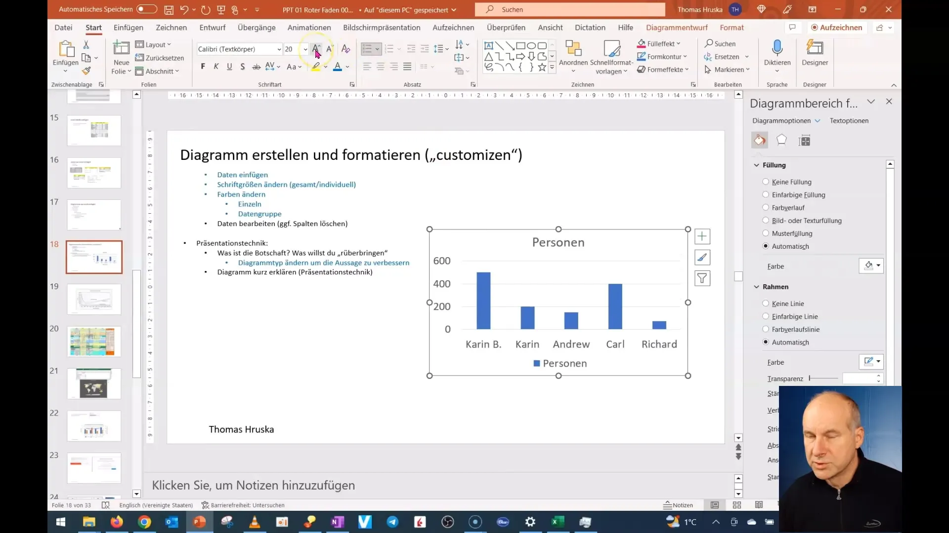 Creează și personalizează diagrame în PowerPoint