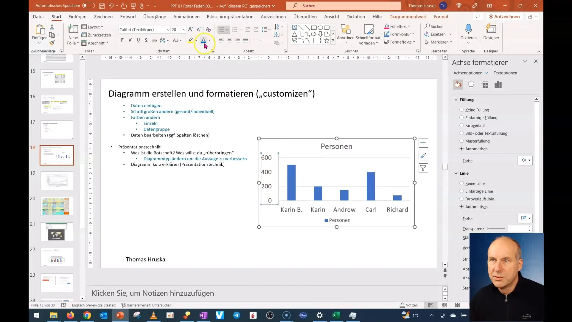 A crea și personaliza diagrame în PowerPoint