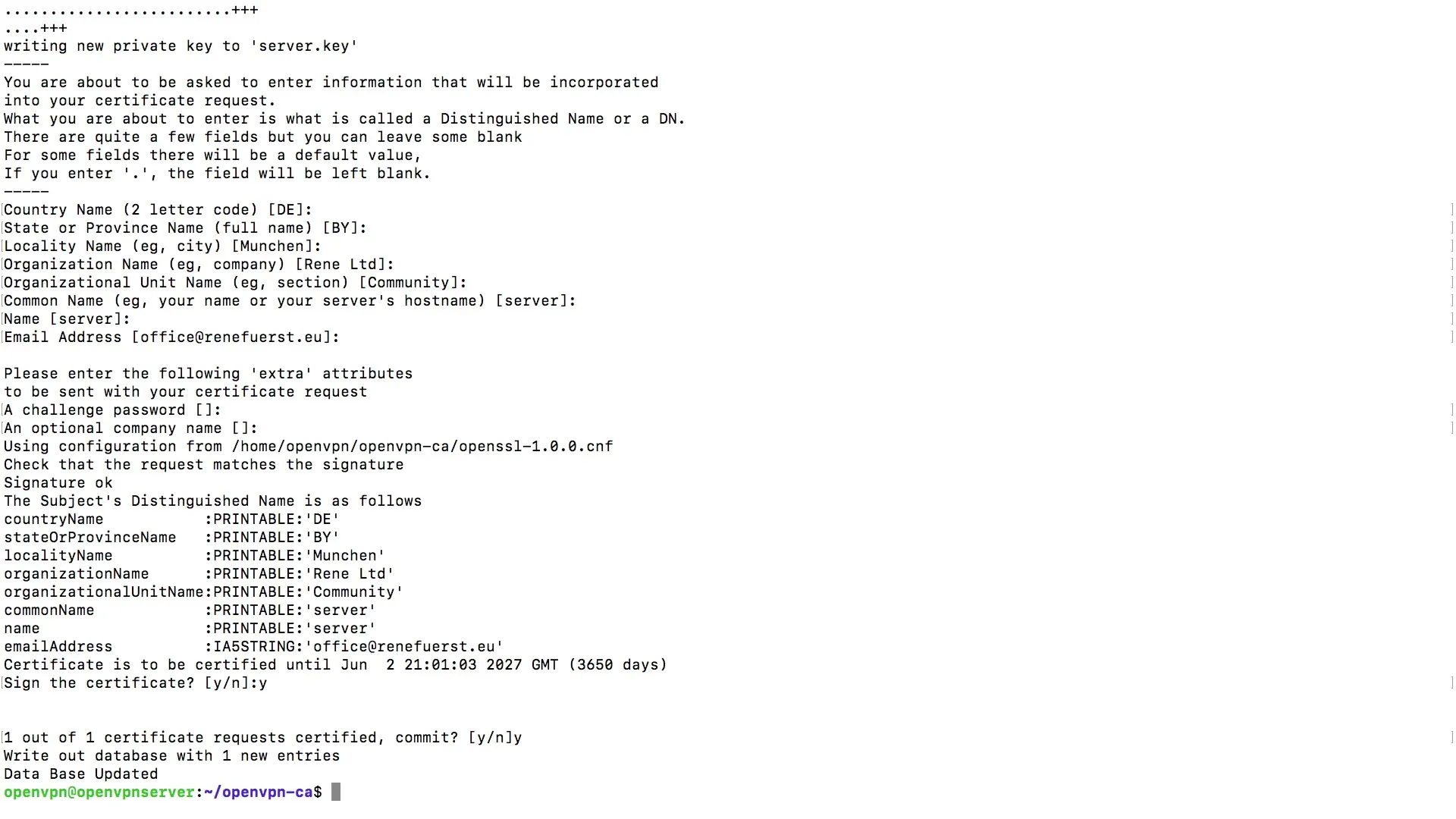 Server-Zertifikate effizient mit OpenVPN erstellen Server-Zertifikate effizient mit OpenVPN erstellen