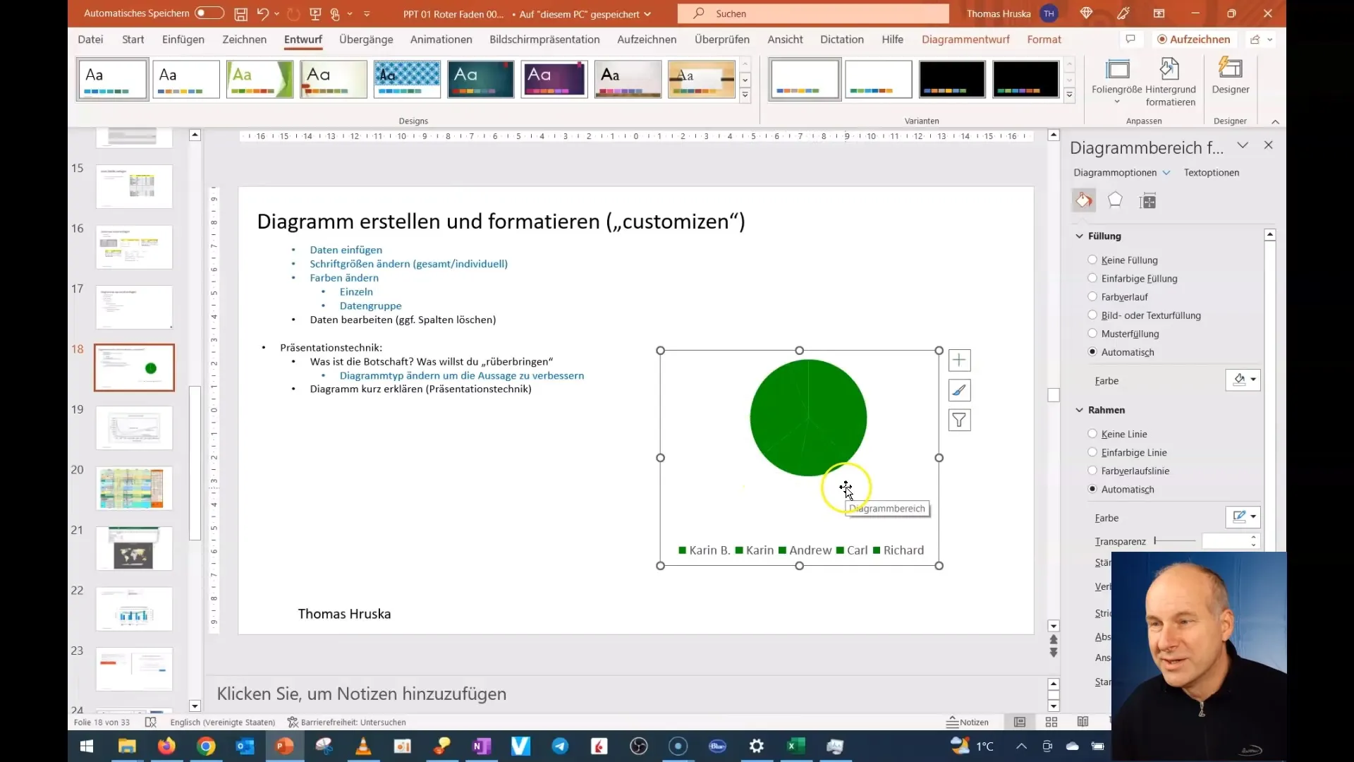 Optimizați conținutul diagramei în PowerPoint - Instrucțiuni pas cu pas