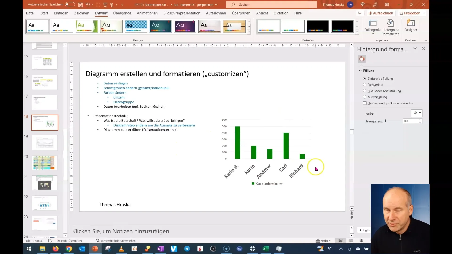 Optimizați conținutul diagramei în PowerPoint - instrucțiuni pas cu pas
