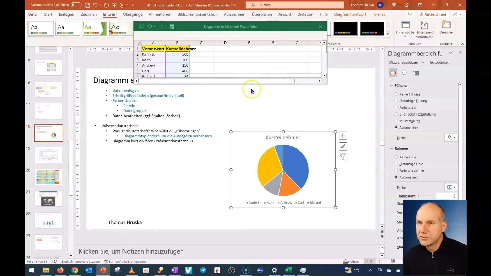 Optimizați diagrama din PowerPoint din punct de vedere conținut - Instrucțiuni pas cu pas