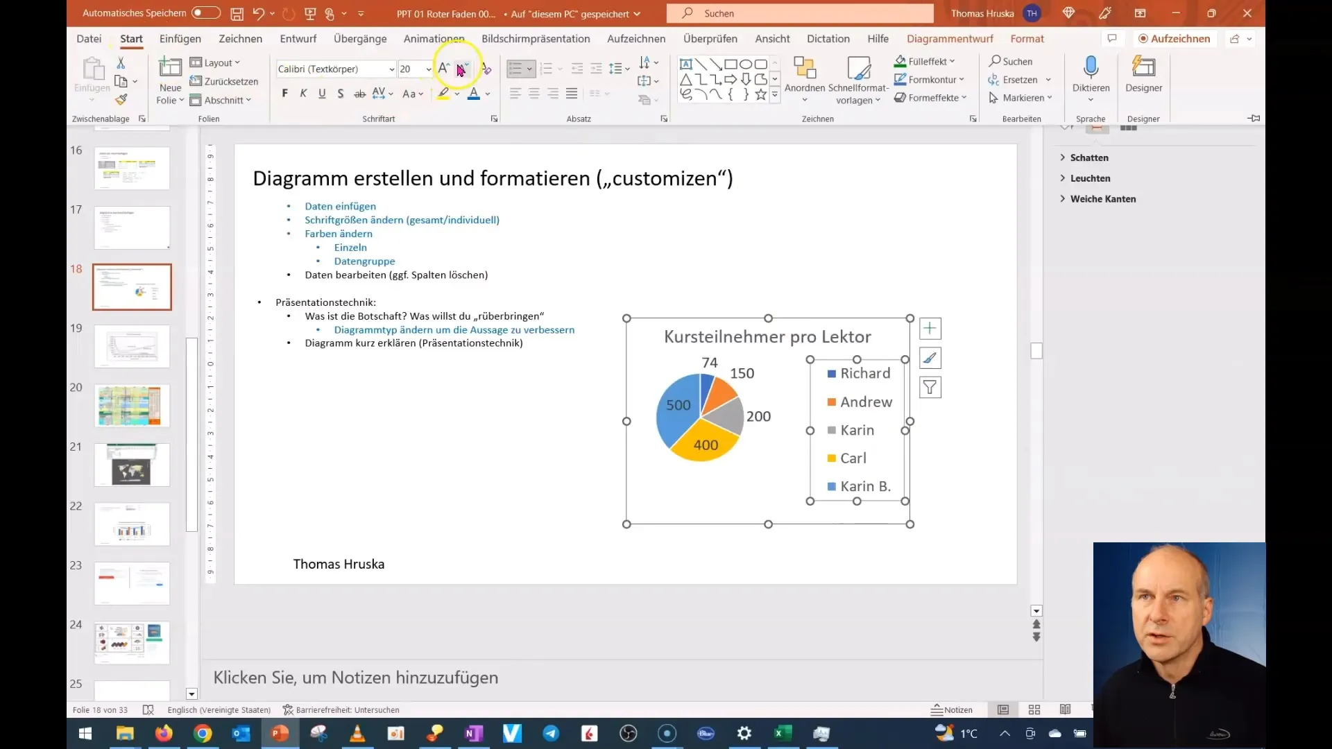 Optimizați conținutul diagramului în PowerPoint - Instrucțiuni pas cu pas