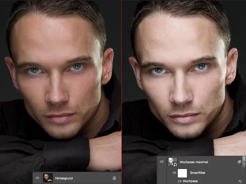 Stilių ir išvaizdą su „Photoshop" - aukštaus dažnio sprogimas.