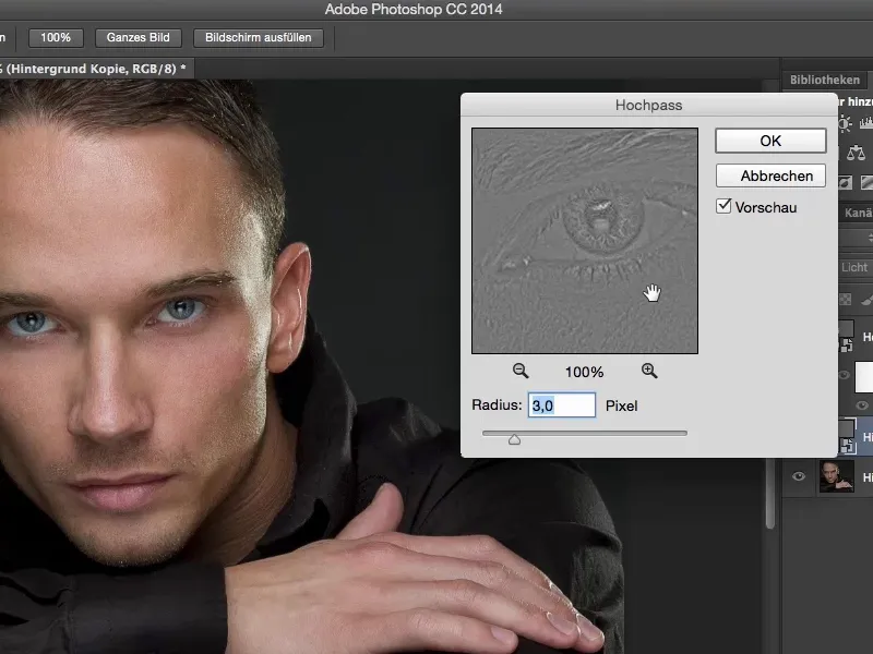 Looks & Styles mit Photoshop - Hochpasslook