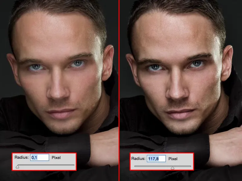 „Looks & Styles“ su „Photoshop“ - „Hochpasslook“.
