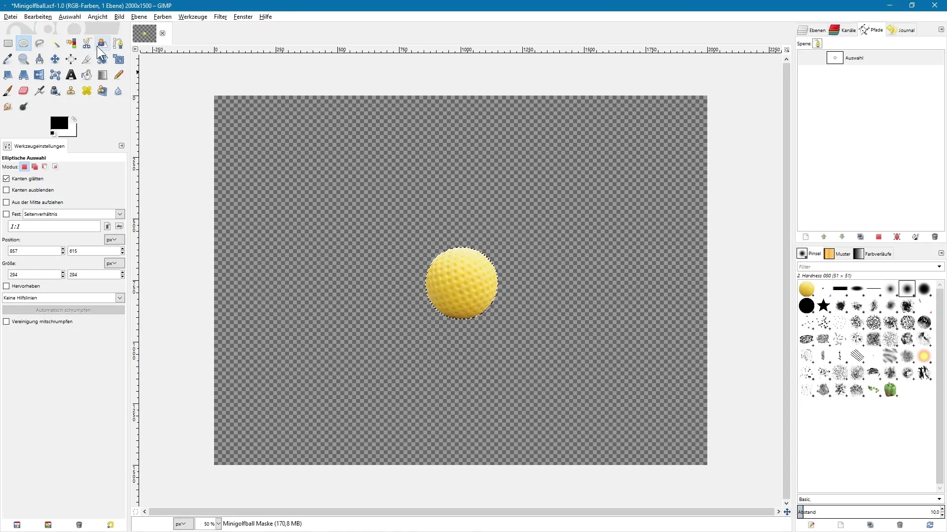 Auswahlen in GIMP speichern und wiederverwenden Auswahlen in GIMP speichern und wiederverwenden