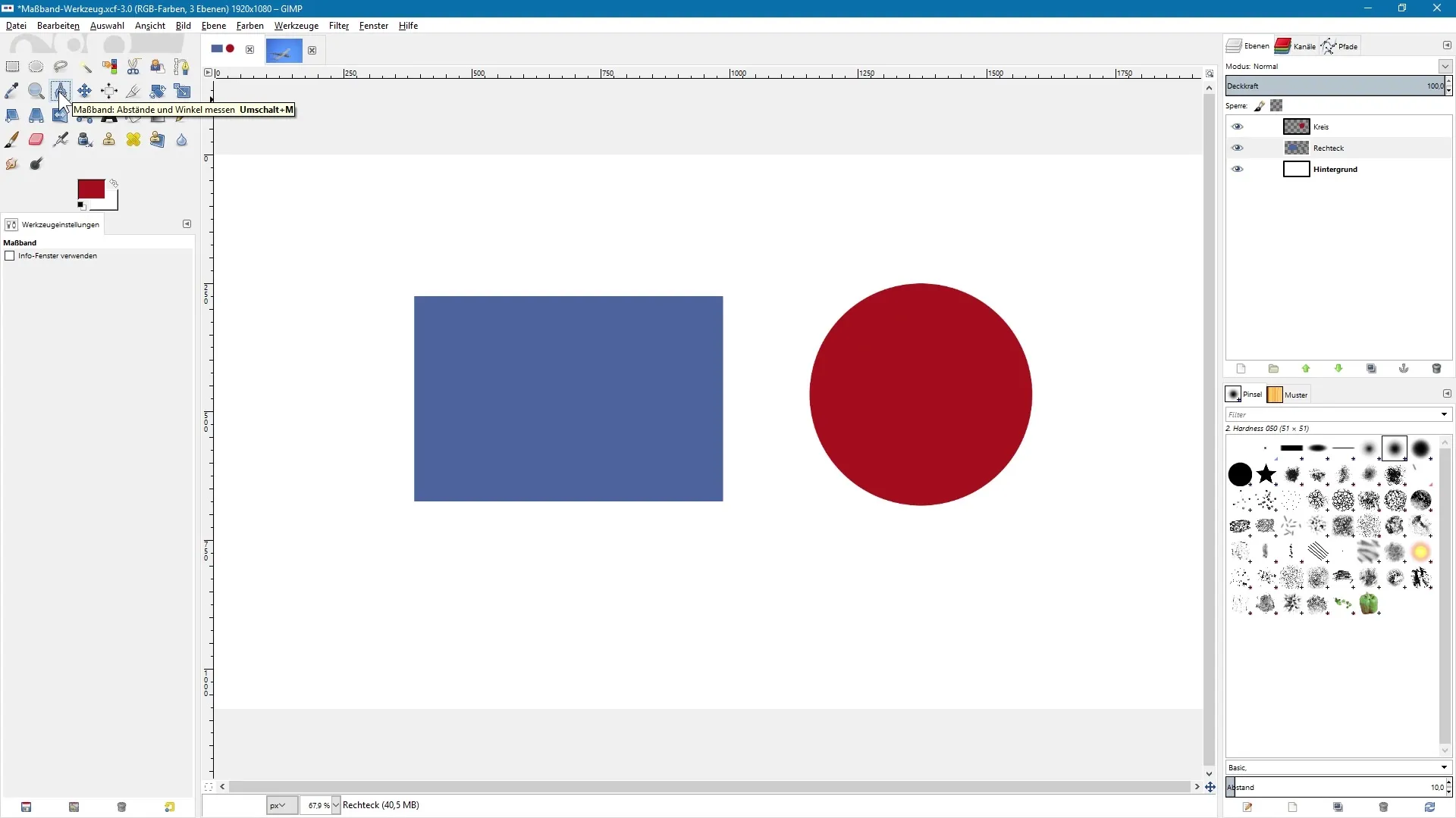 Strumento righello di GIMP: Misurare distanze e angoli con precisione