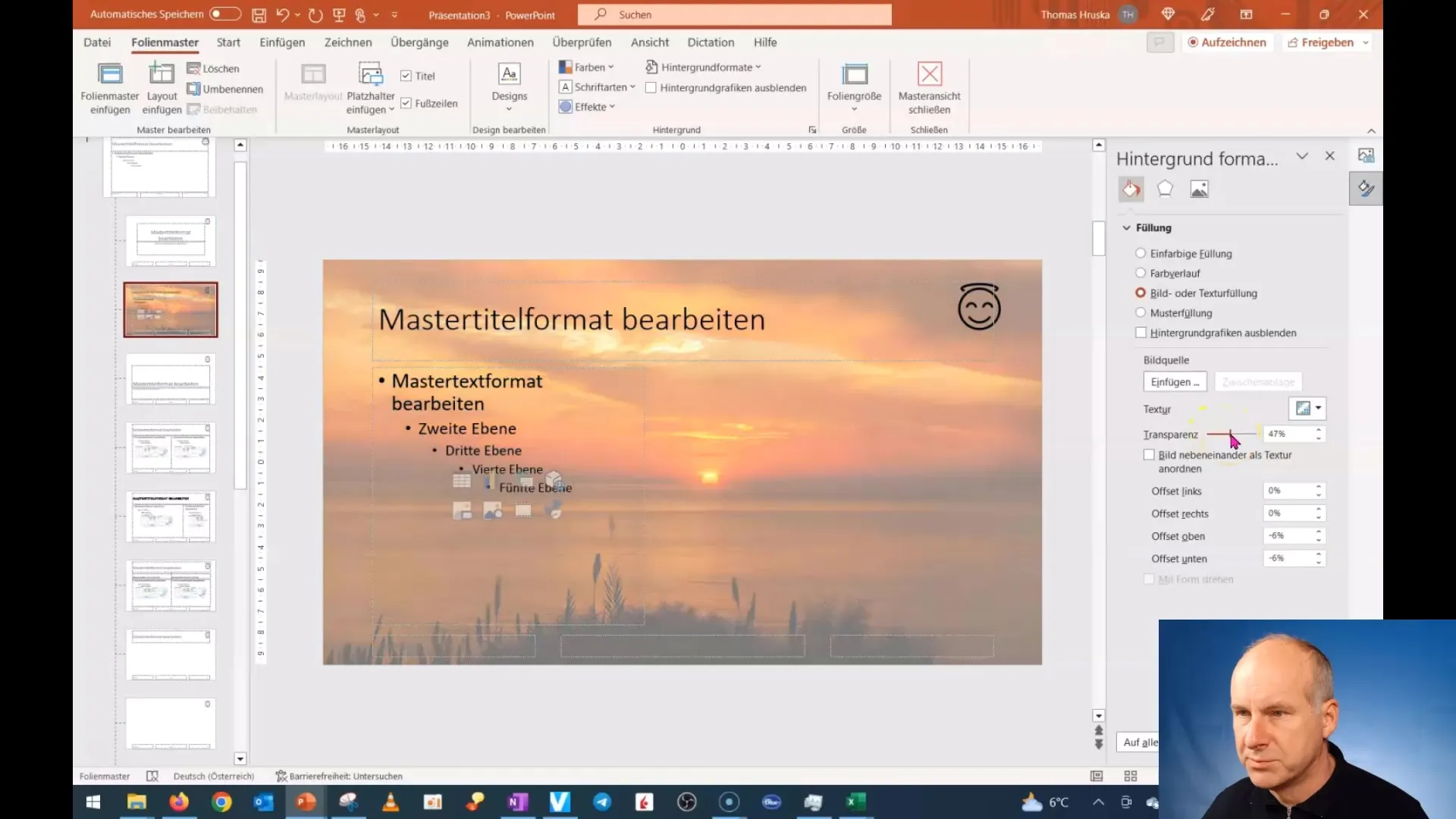 Professionale realizzazione dello sfondo in PowerPoint