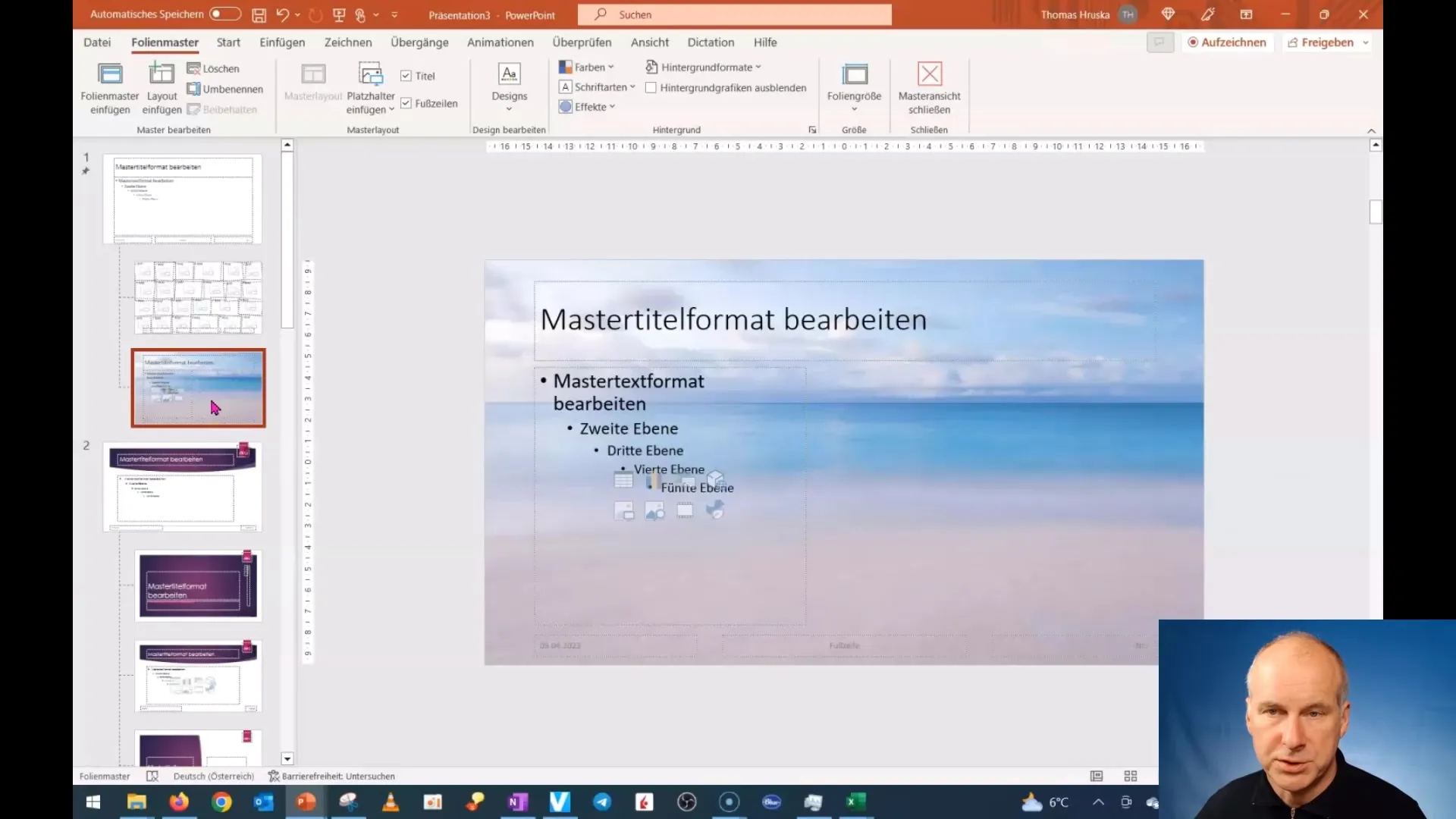 Progettazione professionale dello sfondo in PowerPoint