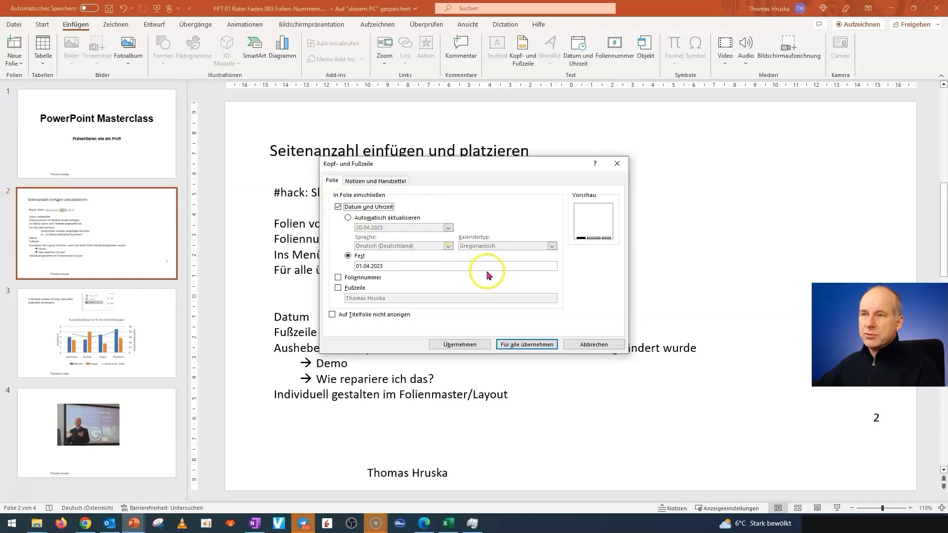 Utilizzare efficacemente i numeri di pagina in PowerPoint
