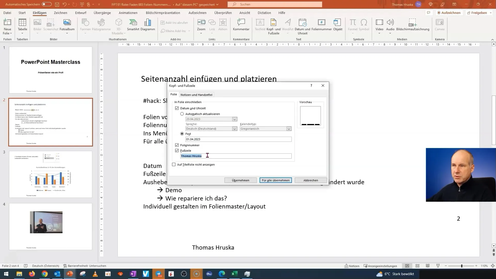 Utilizzare efficacemente i numeri di pagina in PowerPoint