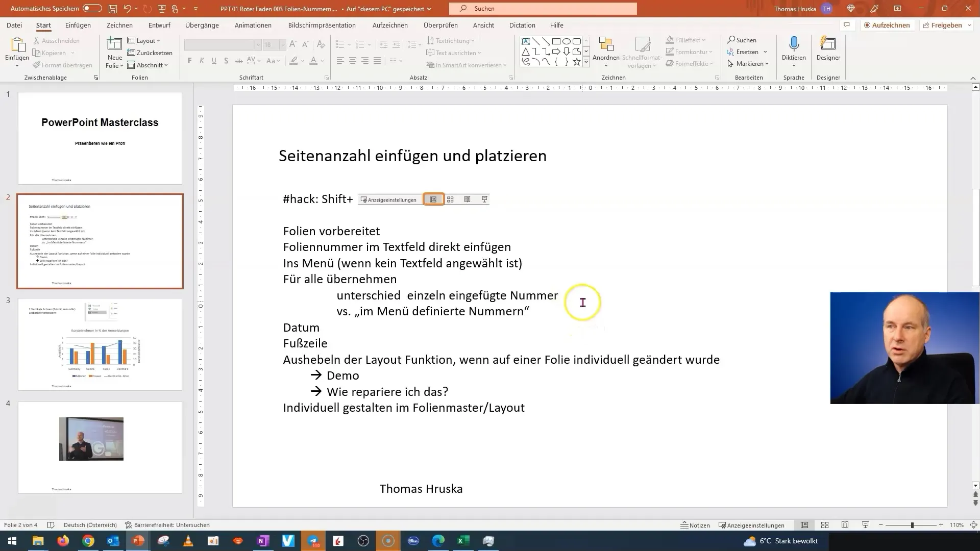 Utilizzare efficacemente i numeri di pagina in PowerPoint