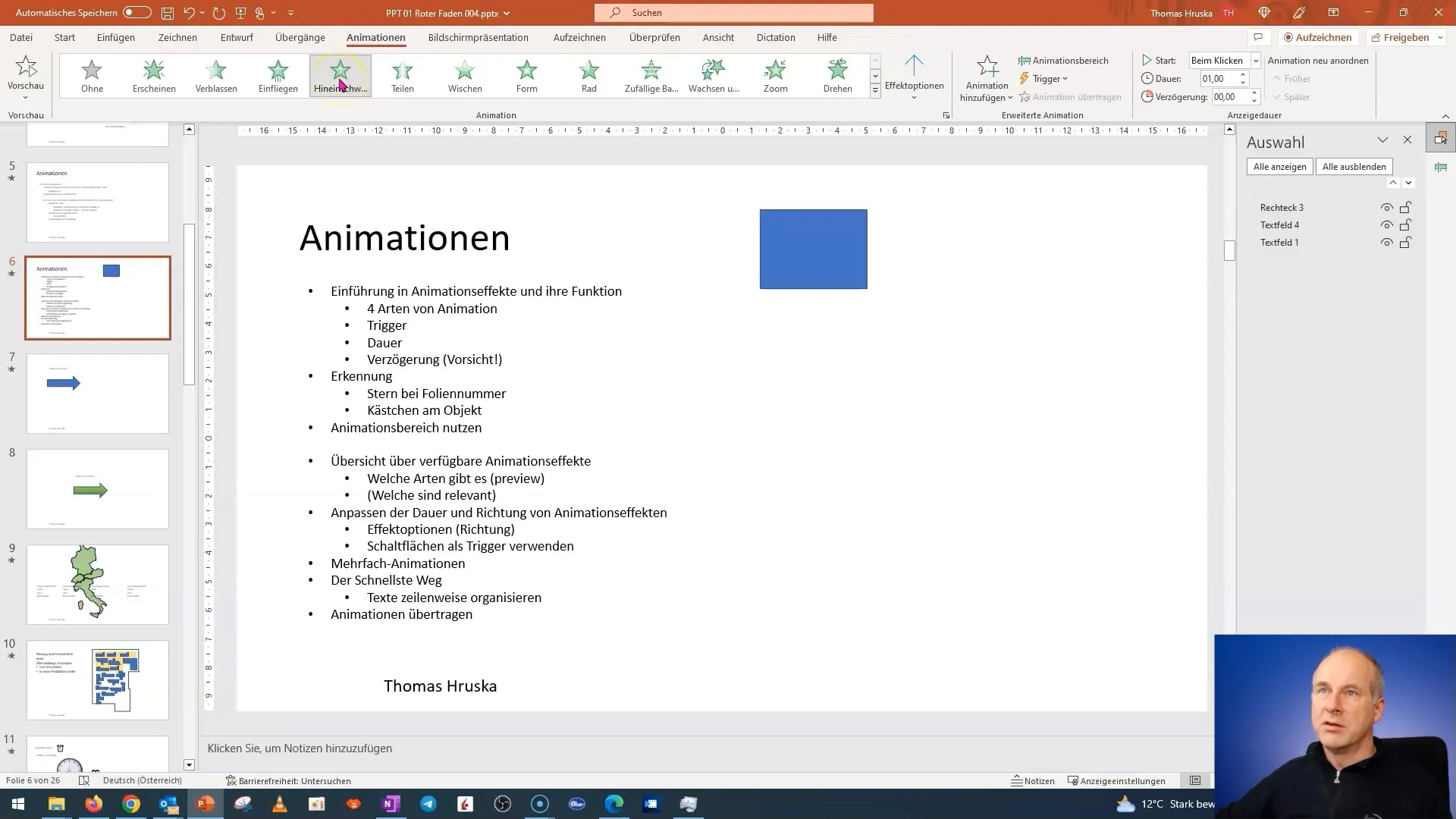 Ghidul complet pentru animații în PowerPoint