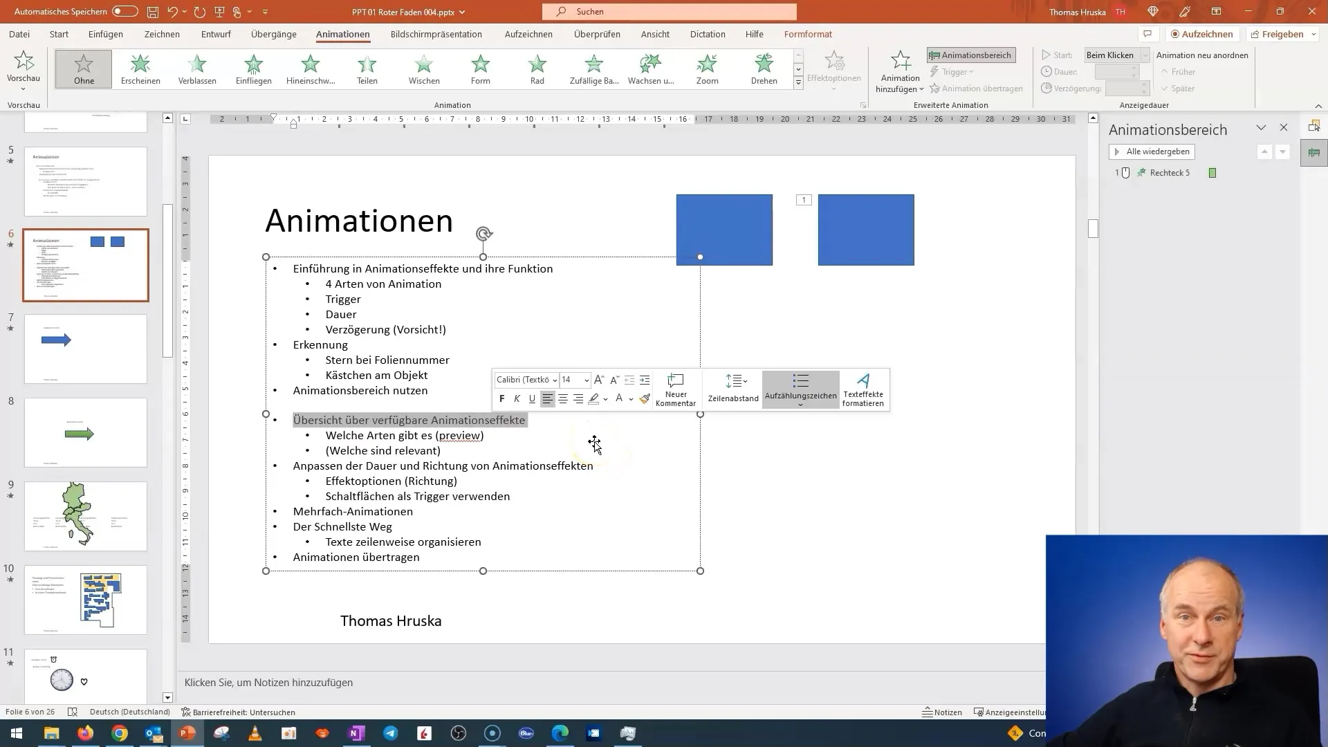 Animațiile PowerPoint: Identificarea și utilizarea funcțiilor