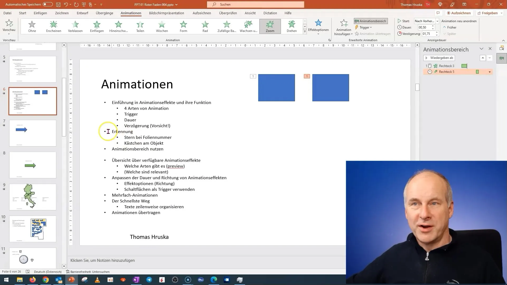 Animatii PowerPoint: Identificarea si folosirea functiilor