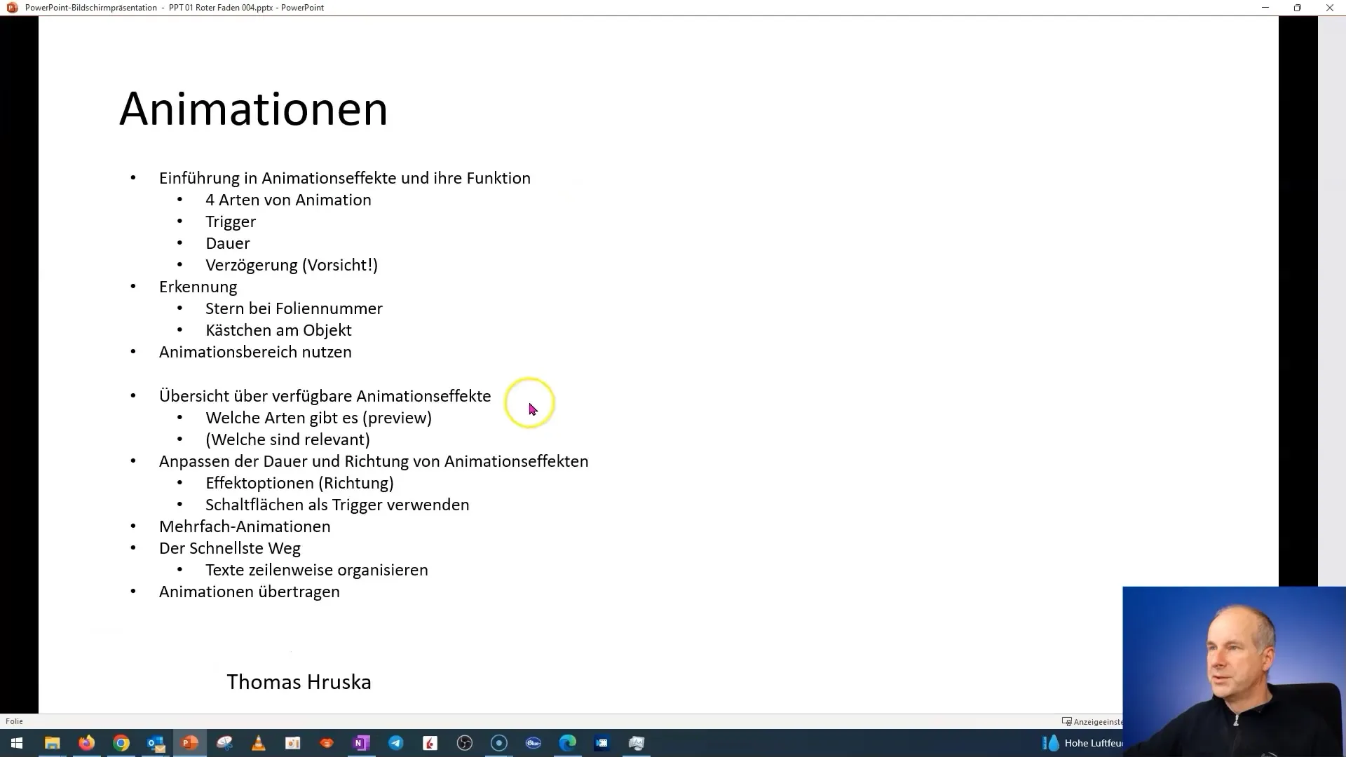 Animatii PowerPoint: Identificarea si folosirea functiilor