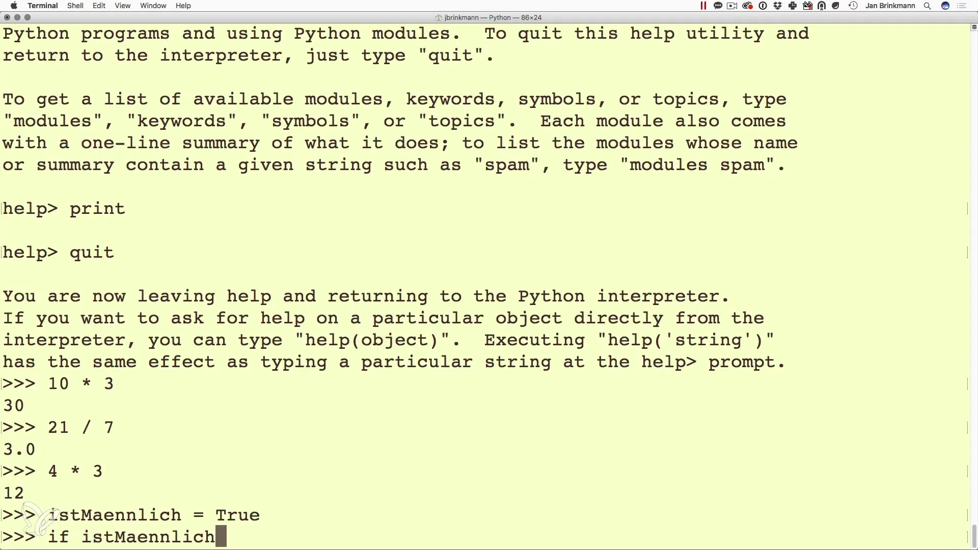 Διαδραστικός προγραμματισμός με Python στη γραμμή εντολών Διαδραστικός προγραμματισμός με Python στη γραμμή εντολών