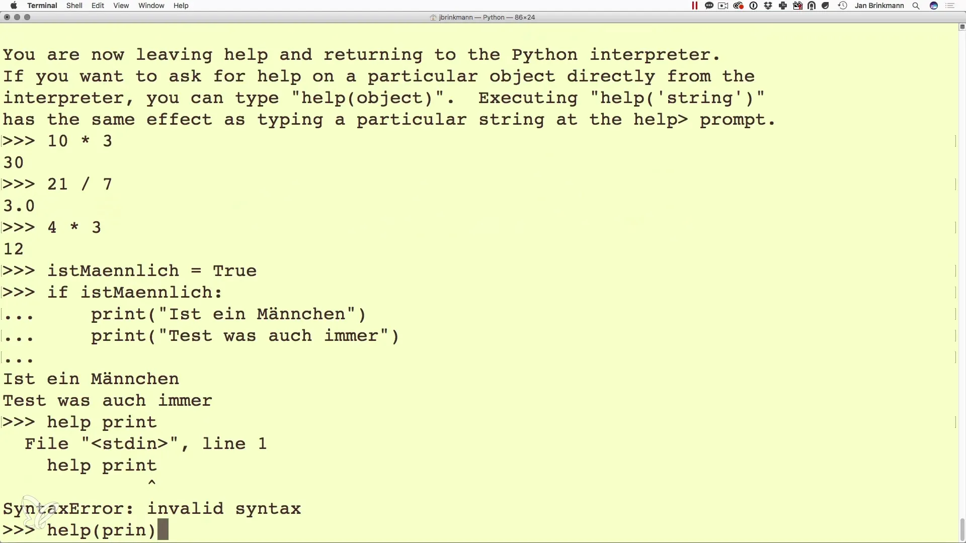 Διαδραστικός προγραμματισμός με Python στη γραμμή εντολών Διαδραστικός προγραμματισμός με Python στη γραμμή εντολών