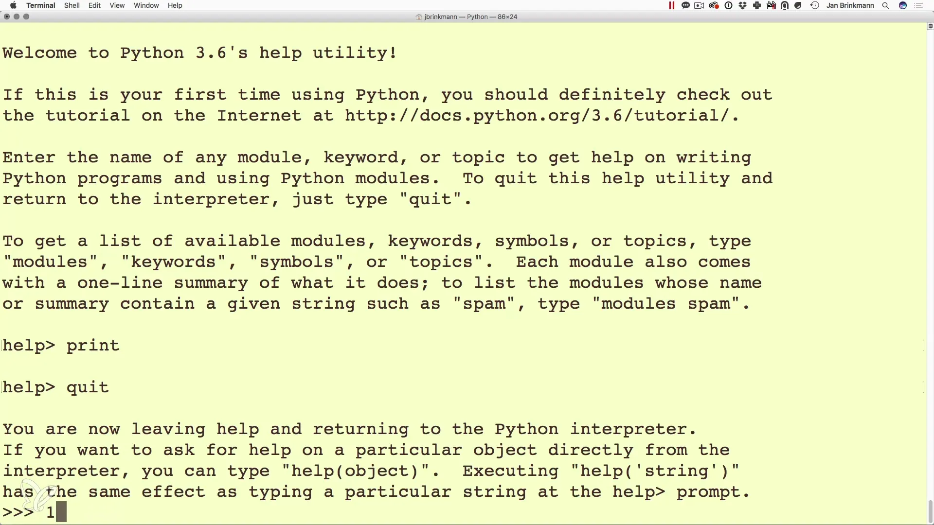 Διαδραστικός προγραμματισμός με Python στη γραμμή εντολών Διαδραστικός προγραμματισμός με Python στη γραμμή εντολών