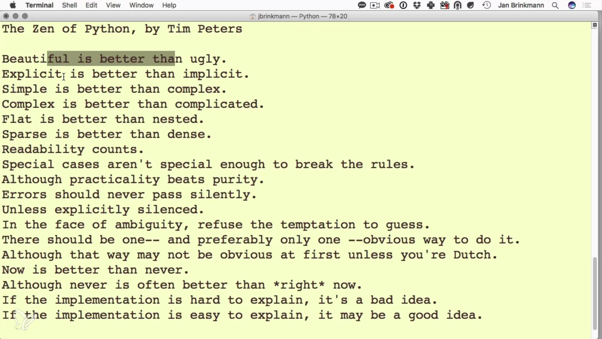 Κατευθυντήριες γραμμές Python για καθαρό κώδικα Κατευθύνσεις Python για καθαρό κώδικα