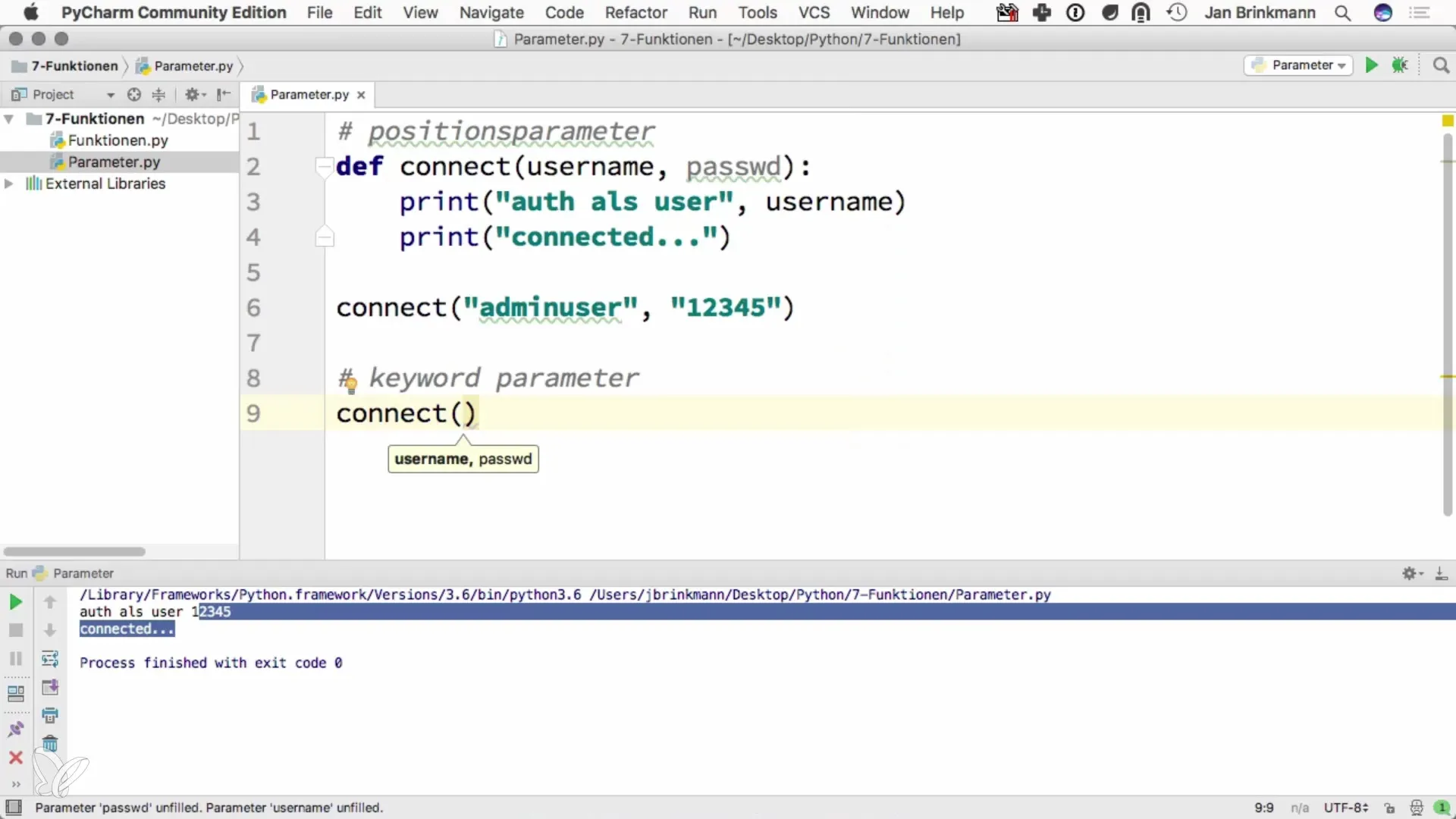 Βασικά στοιχεία των παραμέτρων στην Python Γνωρίστε τα βασικά στοιχεία των παραμέτρων στην Python