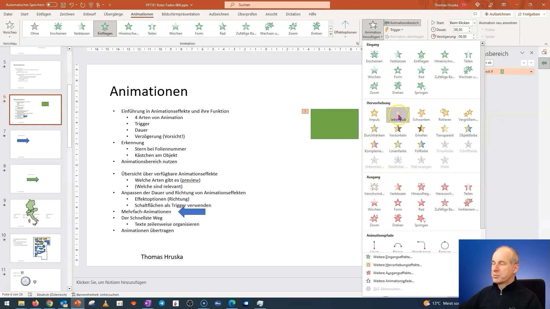 Tutorial su PowerPoint: Animazioni multiple ed organizzazione efficiente del testo