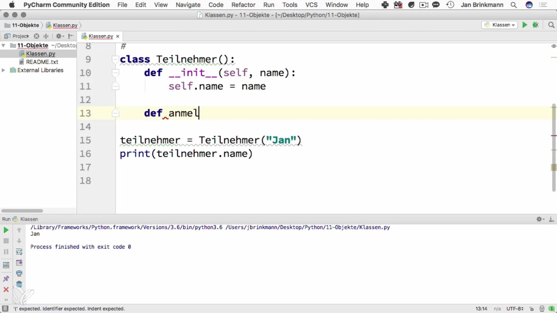 Δημιουργία δικών σας κλάσεων σε Python Δημιουργία δικών σας κλάσεων στην Python