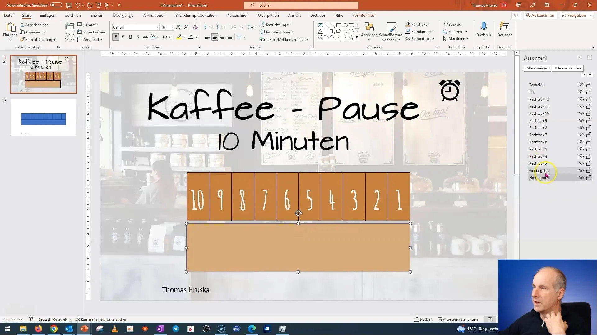 Creare animazioni creative in PowerPoint per la pausa caffè