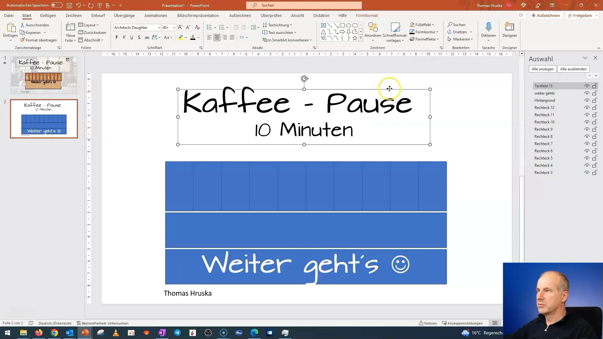Creează animații creative în PowerPoint pentru pauza de cafea