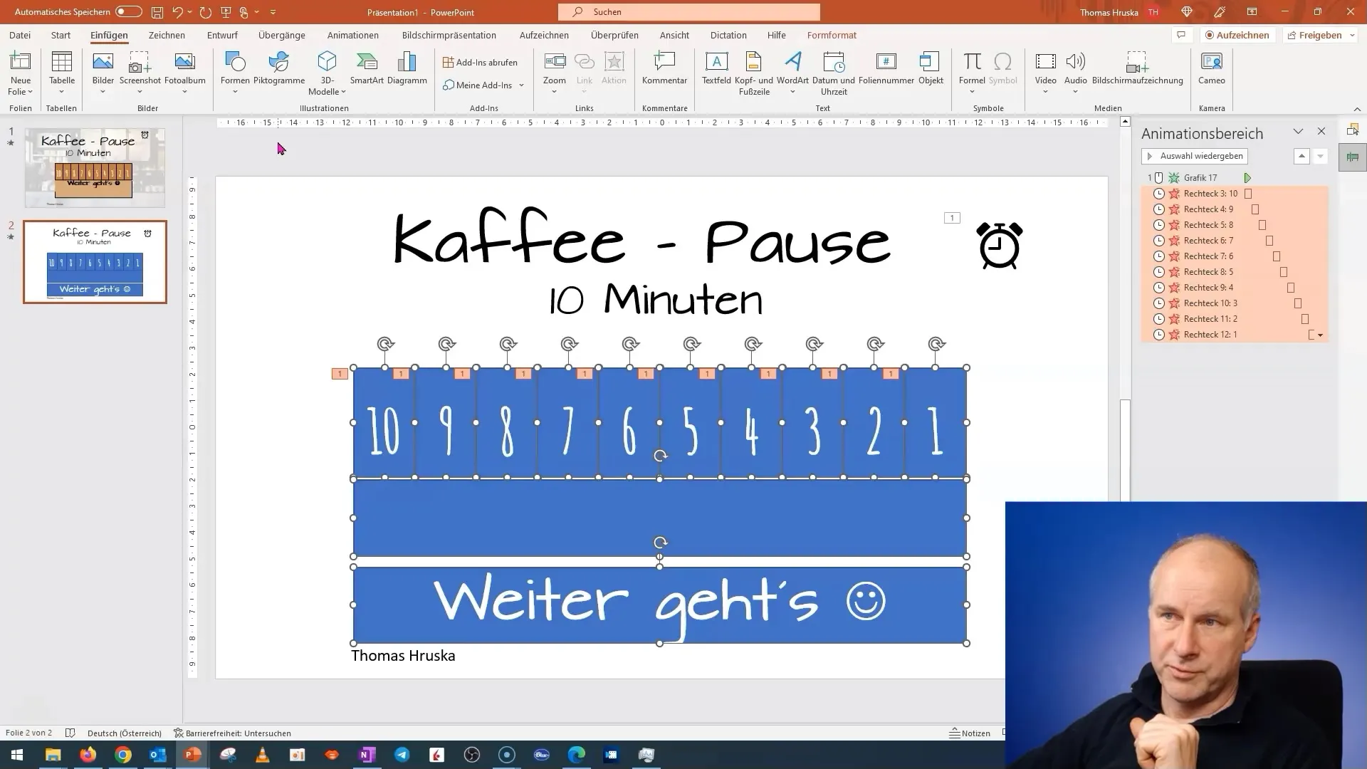 Creare animazioni creative in PowerPoint per la pausa caffè
