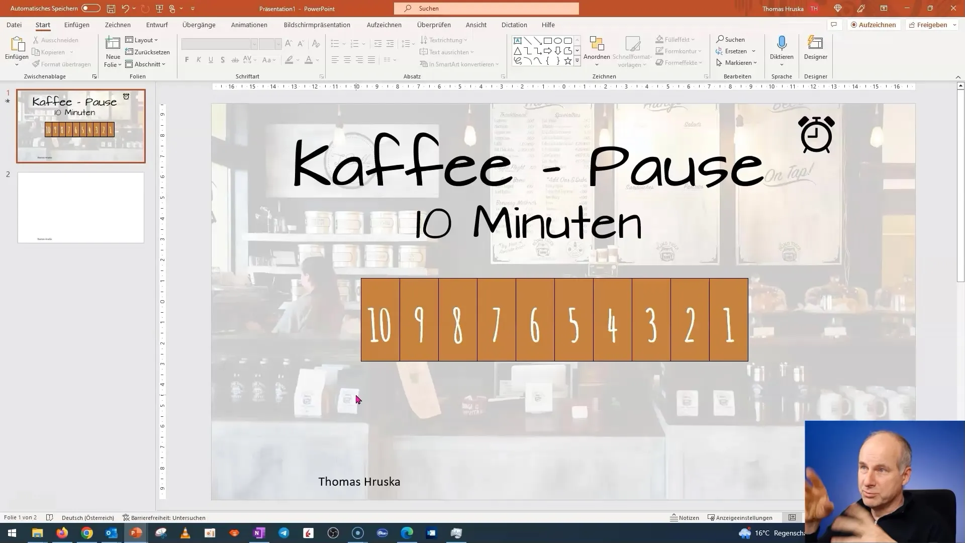 Creare animazioni creative in PowerPoint per la pausa caffè