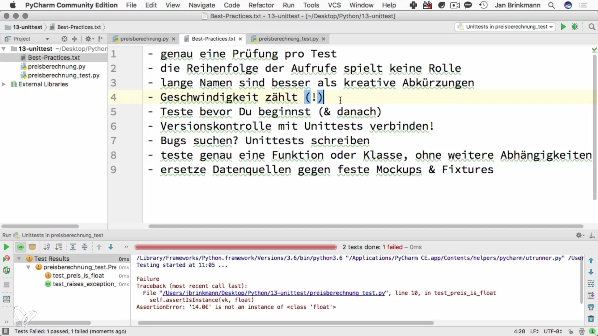 Βέλτιστες Πρακτικές για Unit Tests στην Python Καλύτερες Πρακτικές για Δοκιμές Μονάδων στην Python