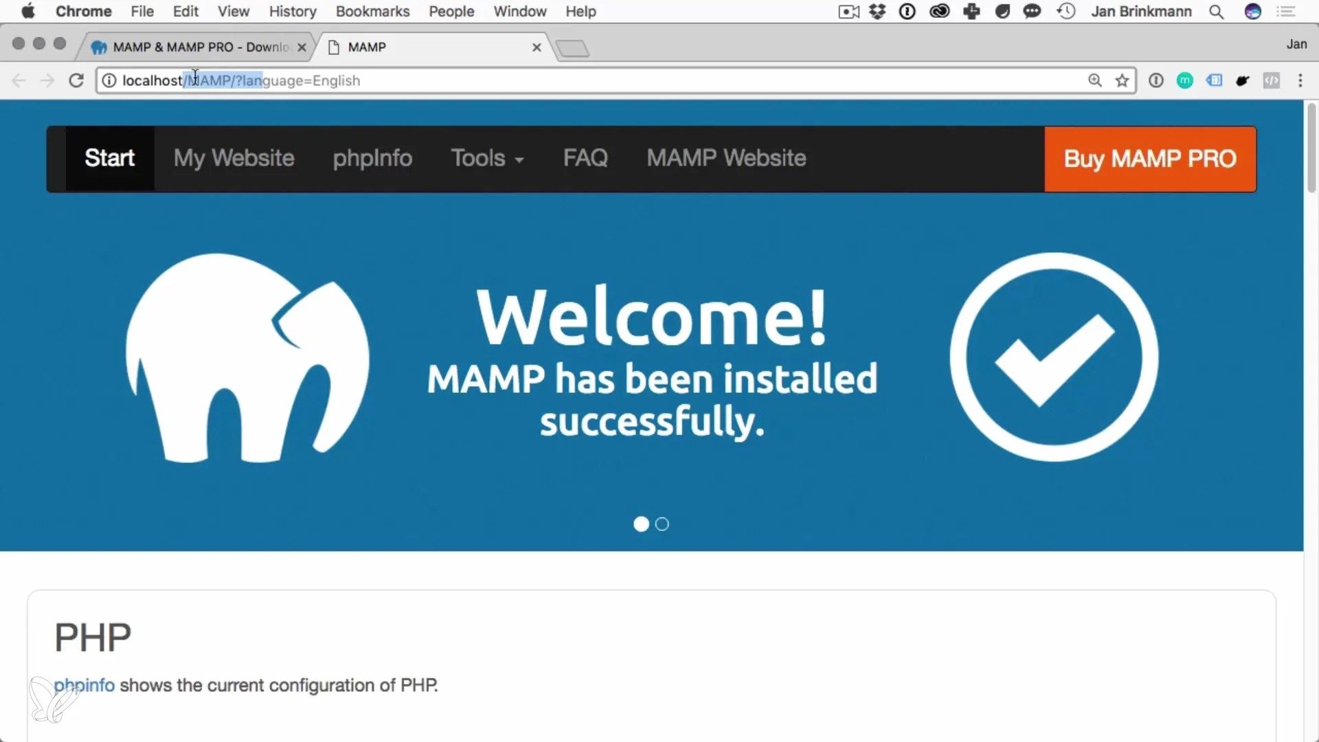 Εγκατάσταση MySQL σε macOS με MAMP Εγκατάσταση MySQL σε macOS με MAMP