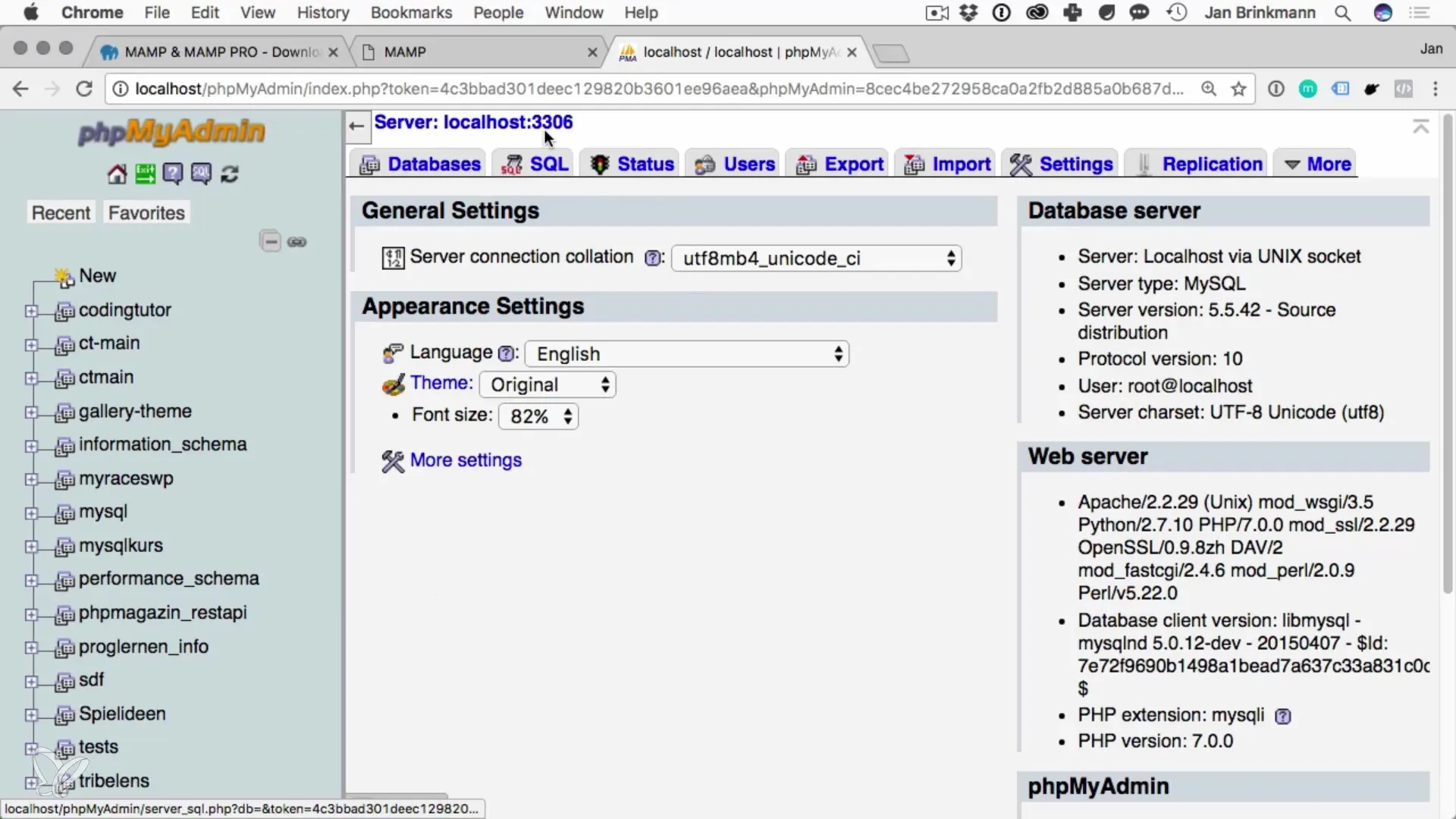 Εγκατάσταση του MySQL σε macOS με MAMP Εγκατάσταση MySQL σε macOS με MAMP