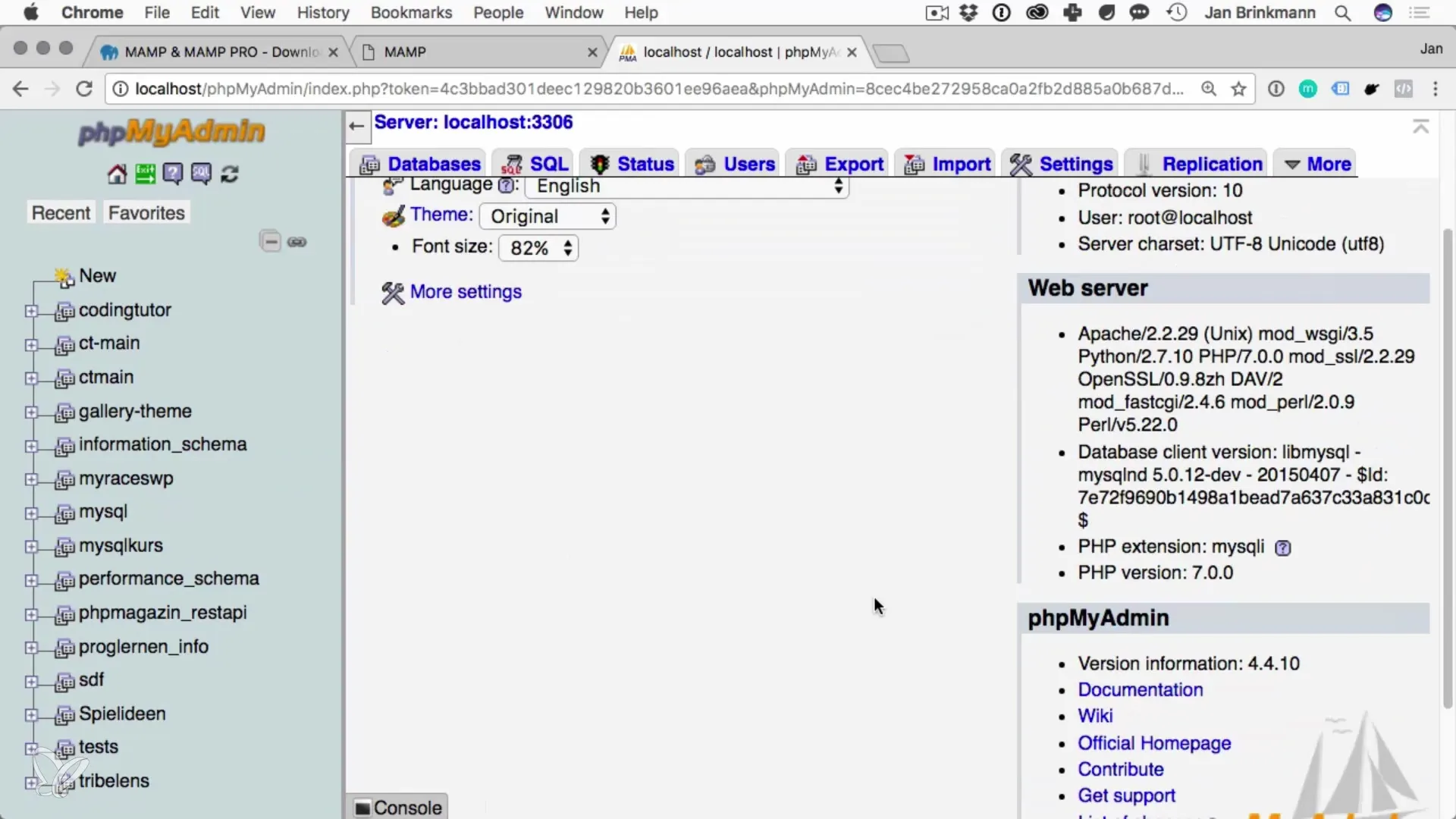 Εγκατάσταση MySQL σε macOS με MAMP Εγκατάσταση του MySQL σε macOS με MAMP