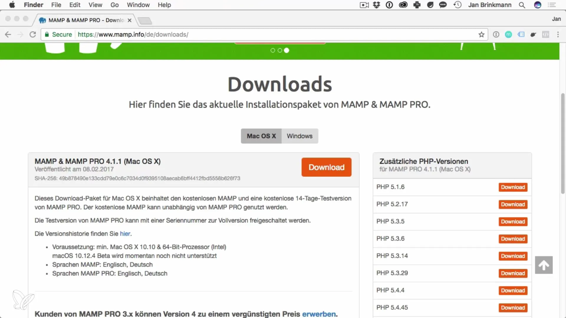 Εγκατάσταση MySQL σε macOS με MAMP Εγκατάσταση MySQL σε macOS με MAMP