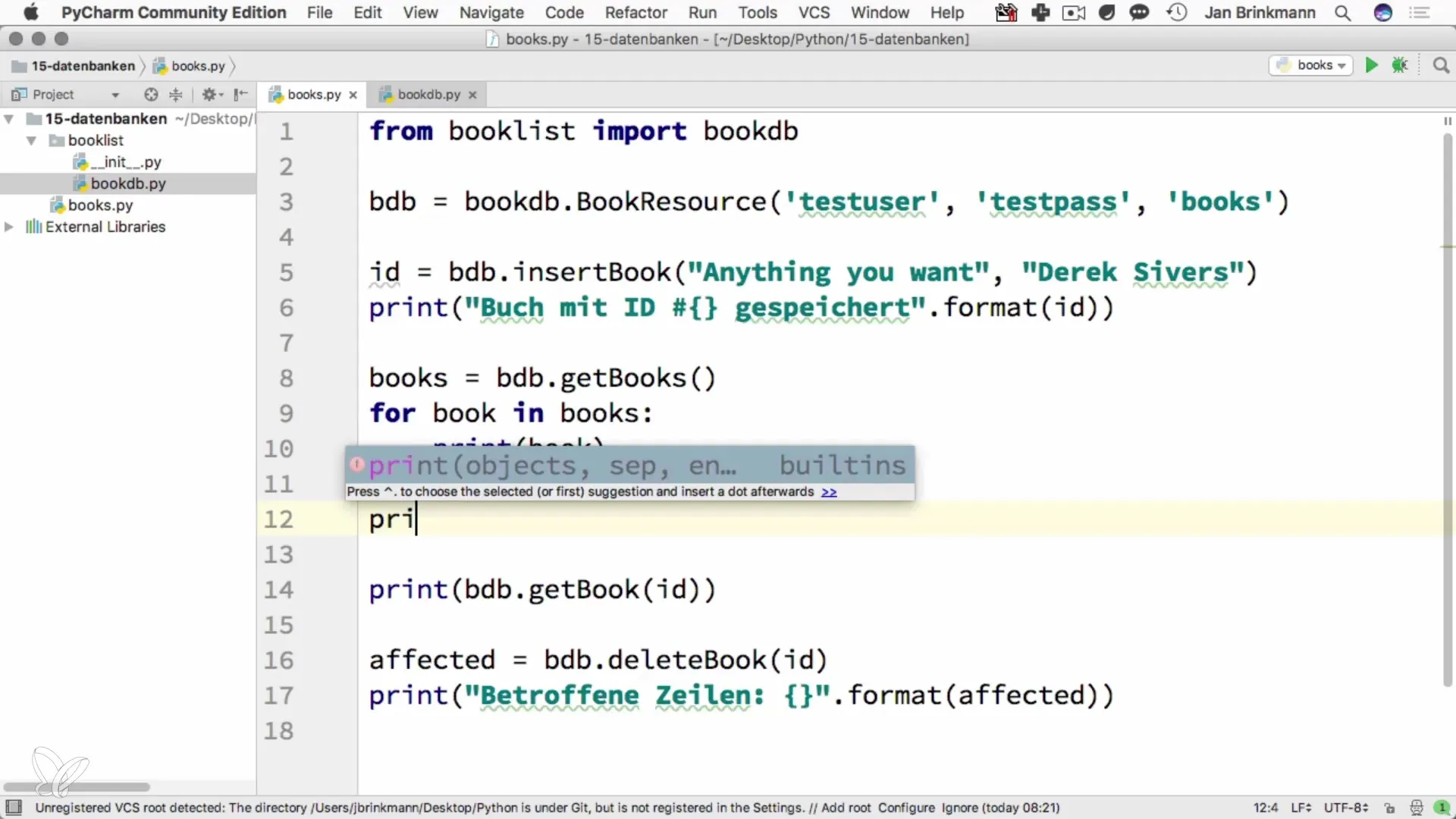Python SQL – Να ανακτήσετε σωστά μεμονωμένες γραμμές Python SQL – Να ανακτήσετε σωστά μεμονωμένες γραμμές