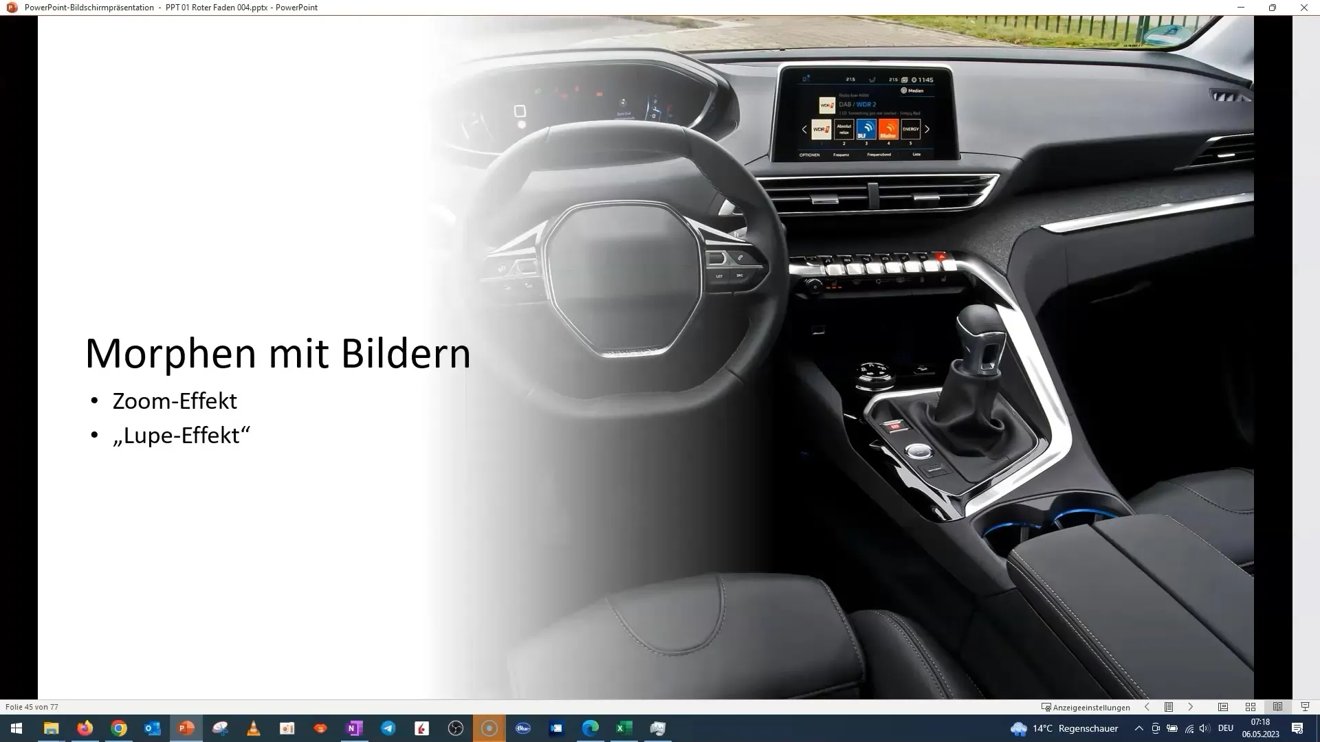 Padroneggiare gli effetti di morphing delle immagini e della lente d'ingrandimento in PowerPoint