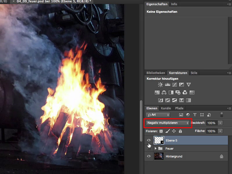 Looks & Styles mit Photoshop - Feuer