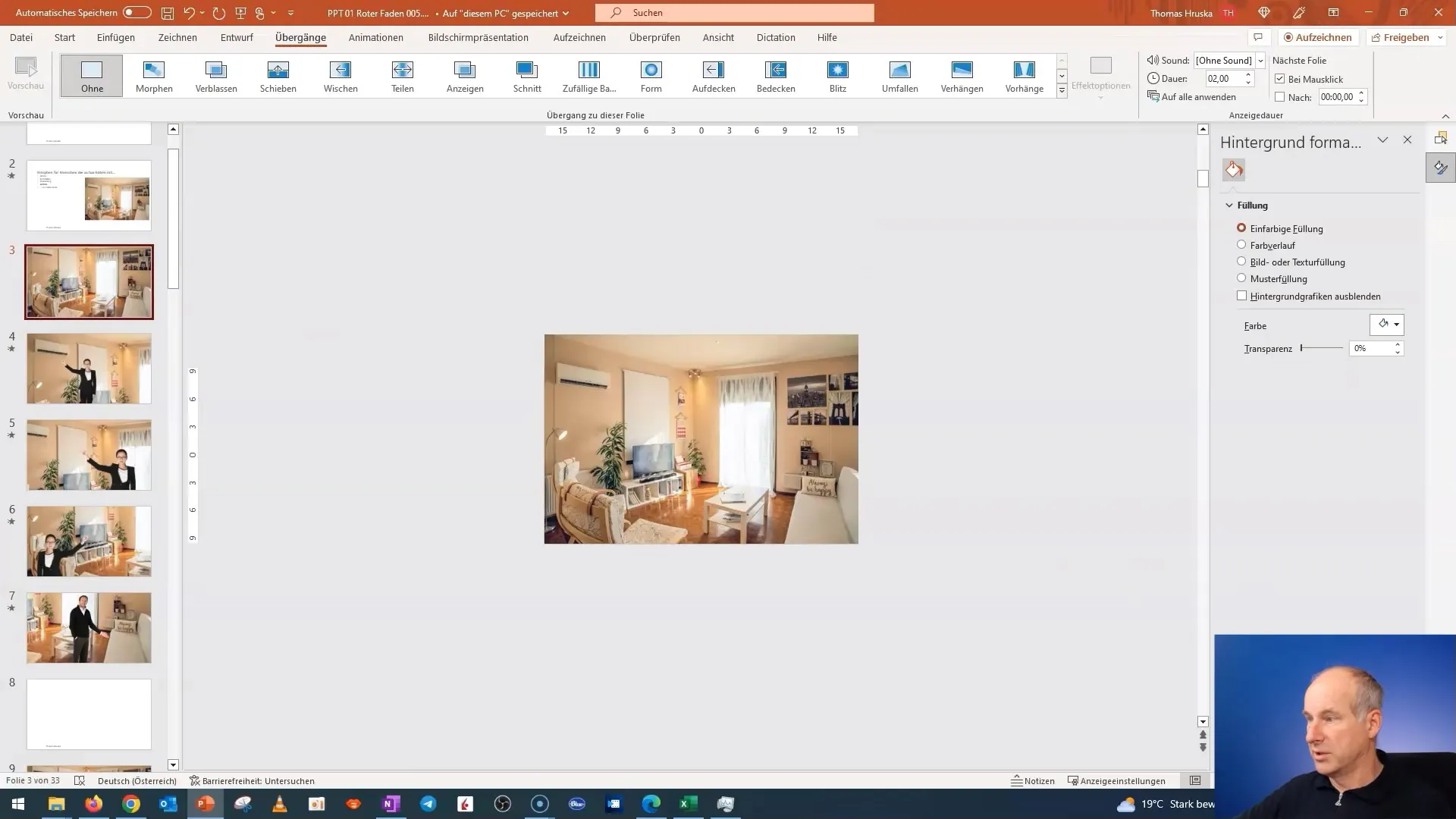 Editarea în PowerPoint: Idei pentru prezentarea camerei tale de zi