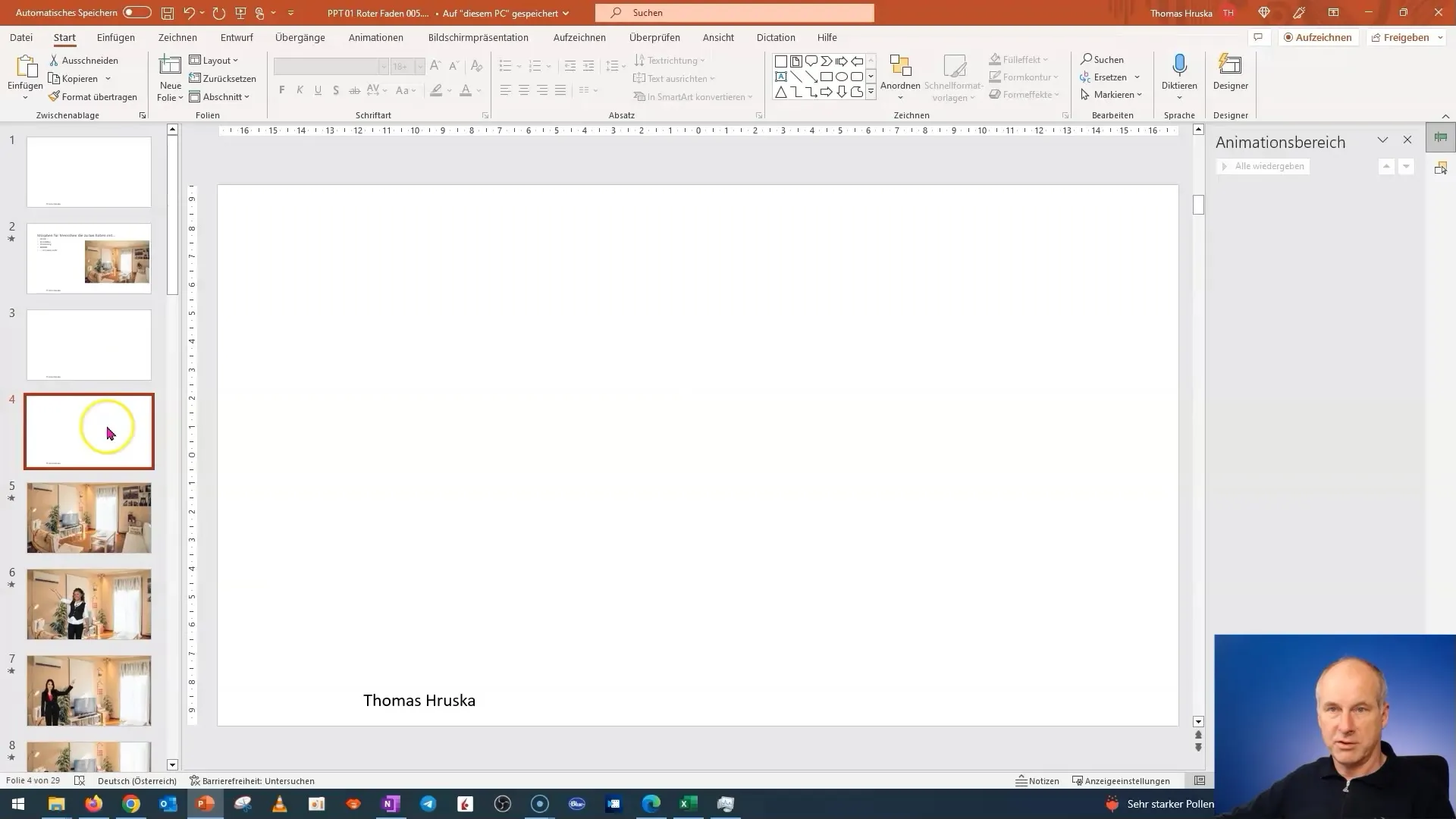 Modificări în PowerPoint: Idei pentru prezentarea camerei tale de zi