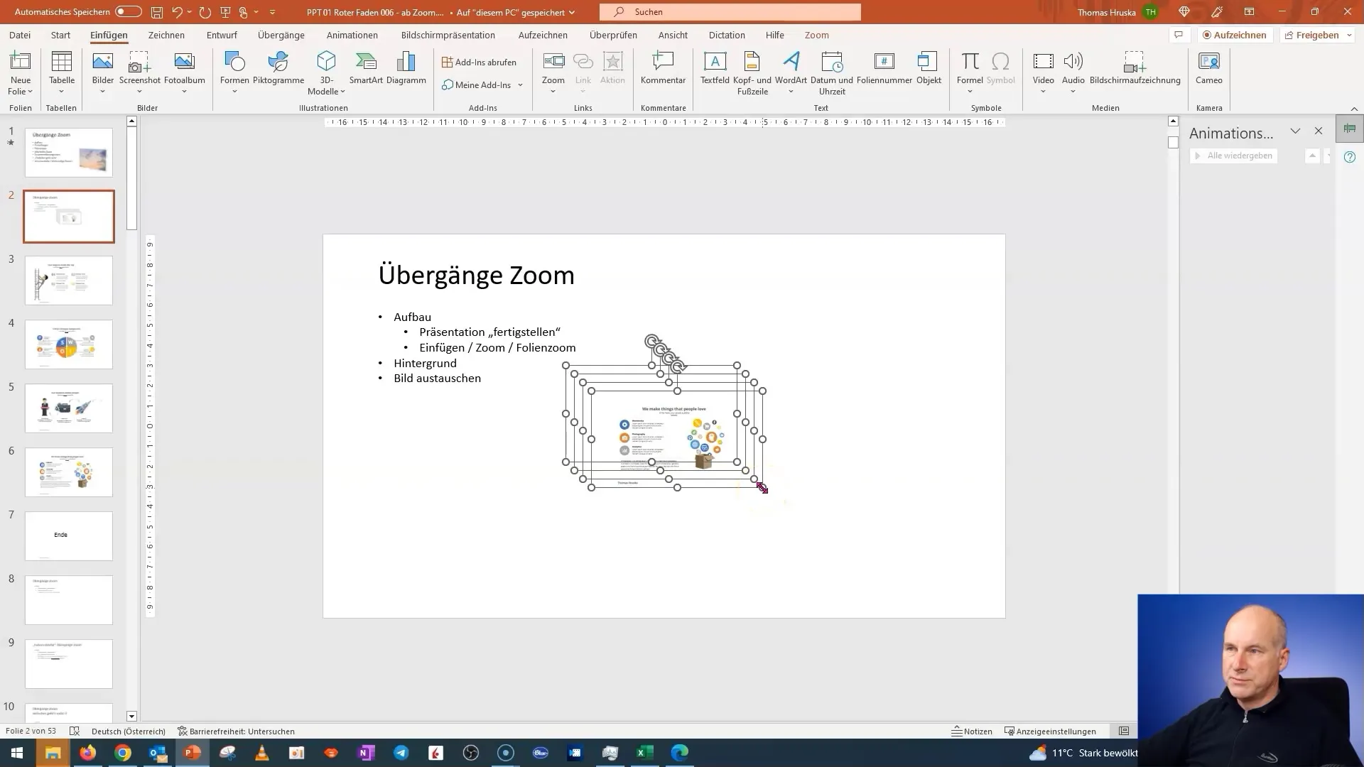 Corso di PowerPoint: Costruire un ingrandimento ottimale delle diapositive