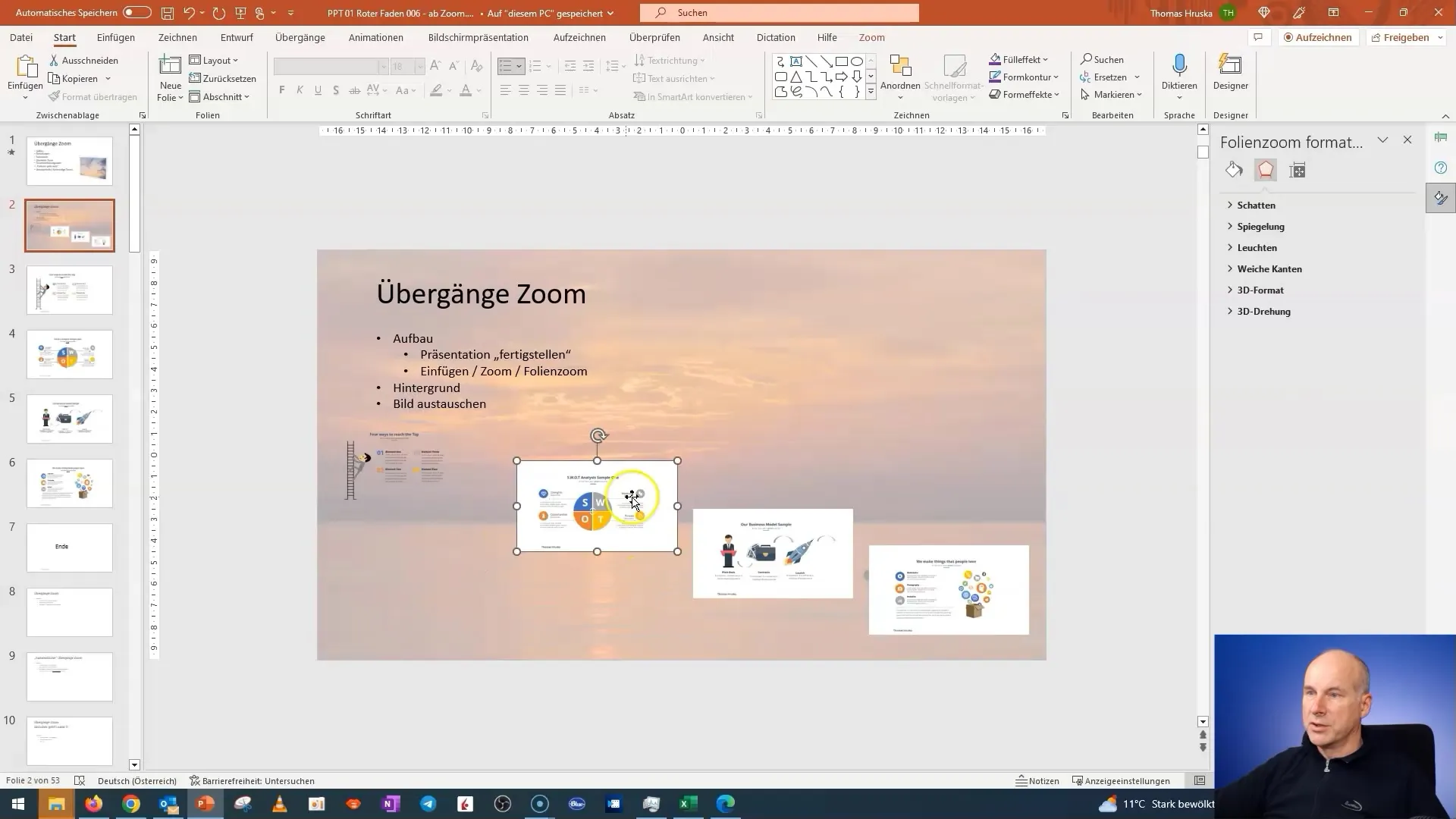 Corso su PowerPoint: Creare un effetto di zoom ottimale sulle diapositive
