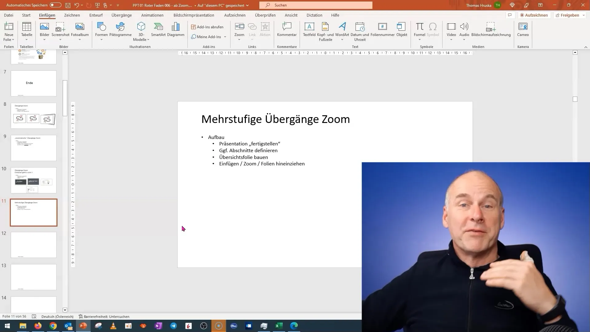 Lag interaktive presentasjoner med innzooming i flere nivåer i PowerPoint