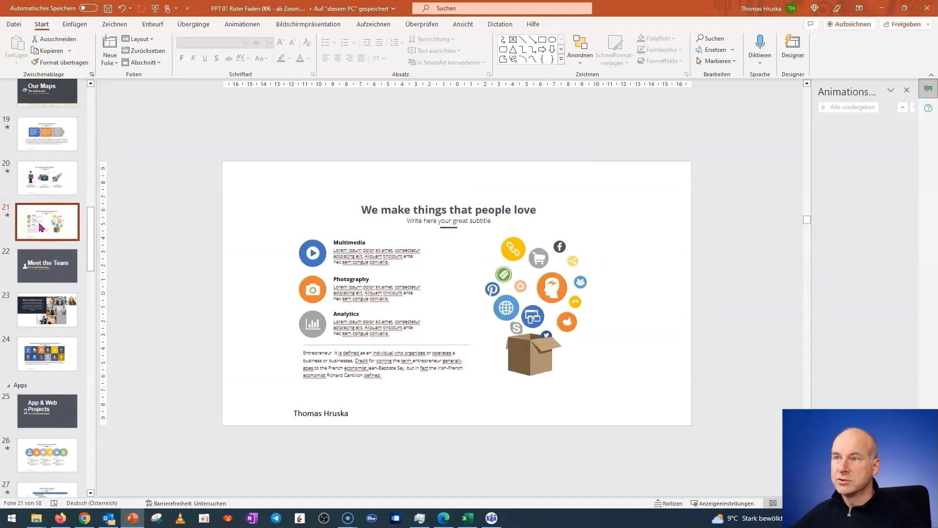 A crea un panou interactiv de cărămizi în PowerPoint - Partea 1