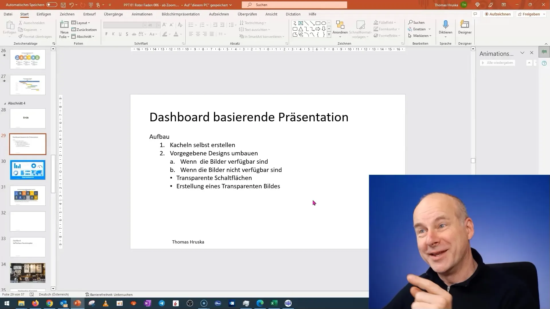 Creare un panou de plăci interactive în PowerPoint - Partea 1