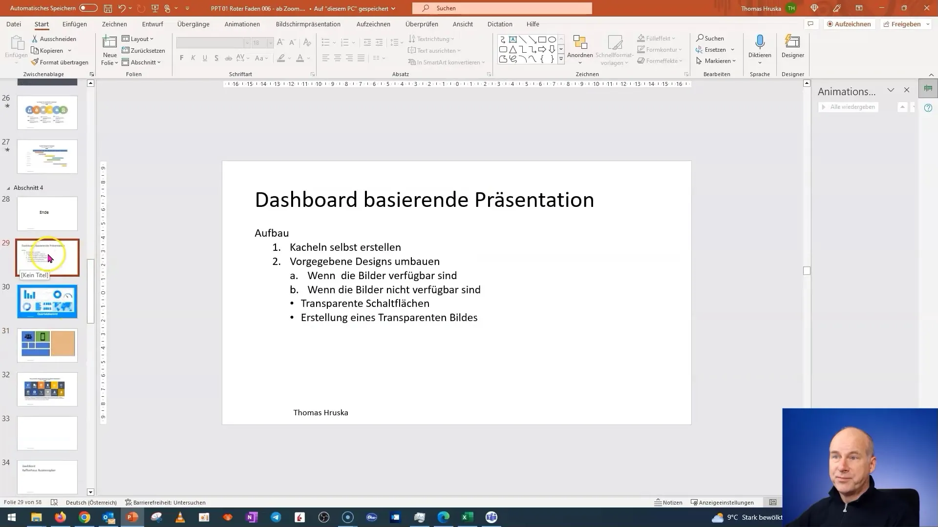 Crearea unui panou de plăci interactive în PowerPoint - Partea 1