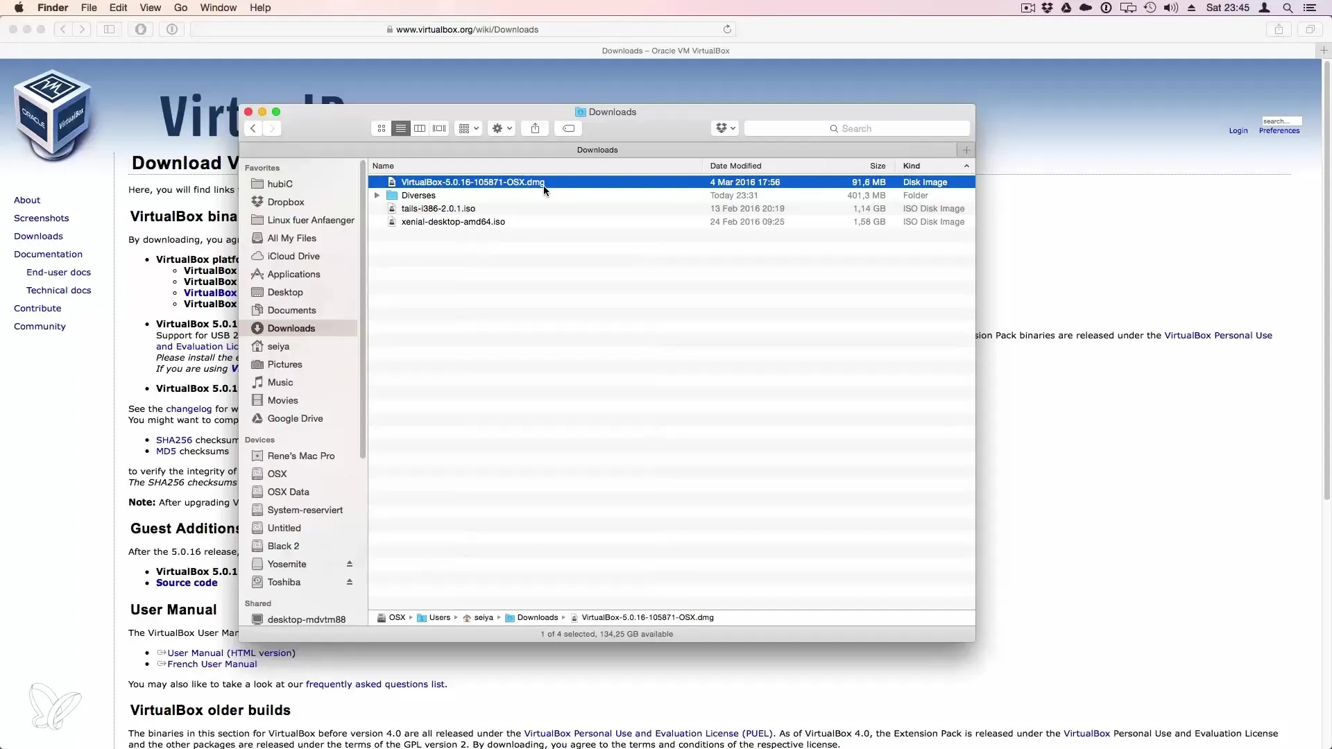 Erfolgreiche VirtualBox Installation für Linux Erfolgreiche VirtualBox Installation für Linux